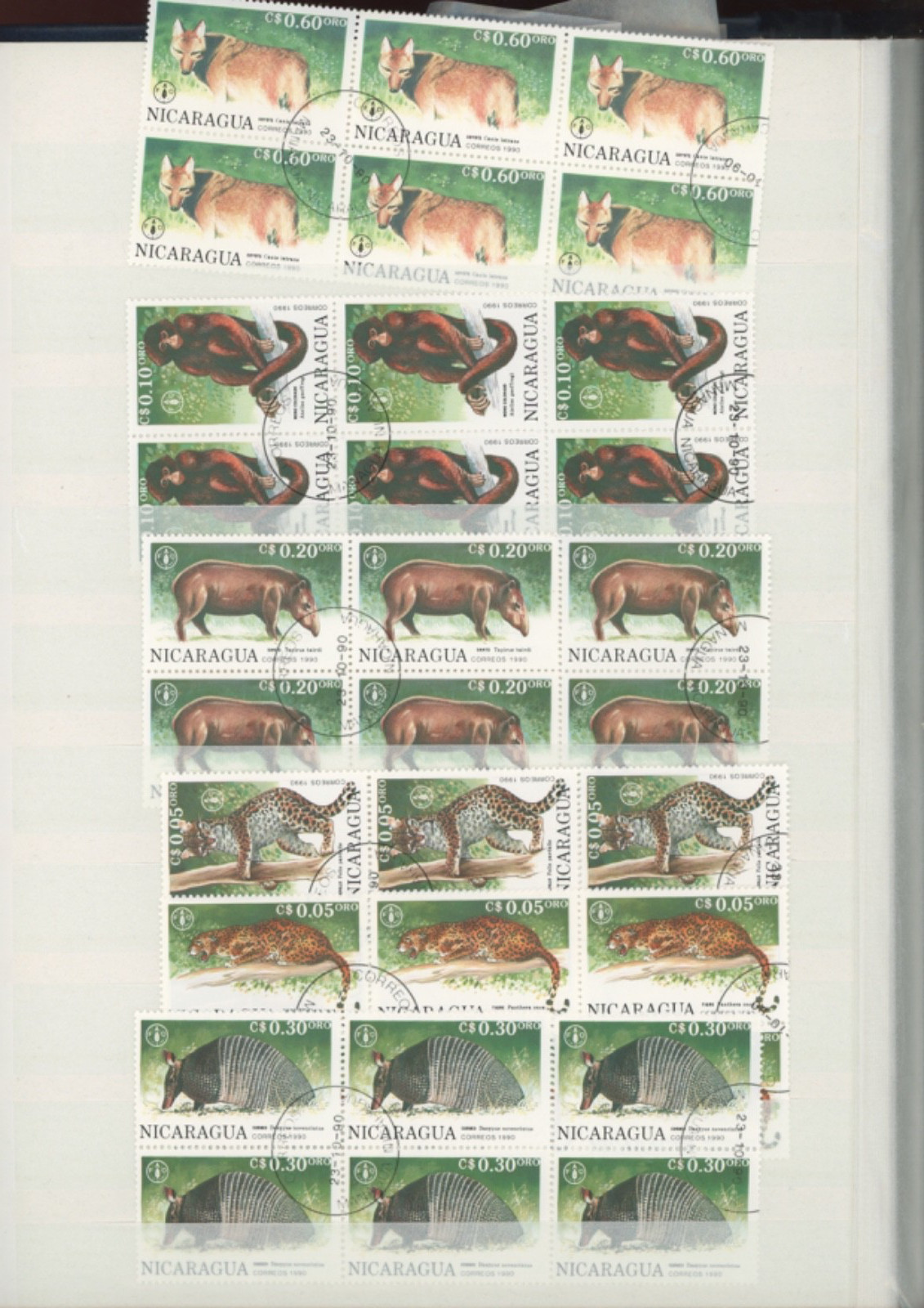 Lindner falzlos Worldwide Stamps  Stamp blocks  83   and  86  mini-sheets  (mb18