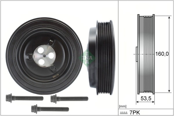 NEU - Schaeffler INA 544013220 Riemenscheibe, Kurbelwelle FüR Ford-image