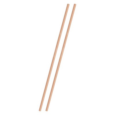 2-Pack Copper Round Rod 2mm x 100mm T2 Copper Stock