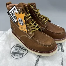 HANDPOINT SURTRAK 6” HDM8060 BROWN LEATHER ANKLE BOOT MEN’S 9