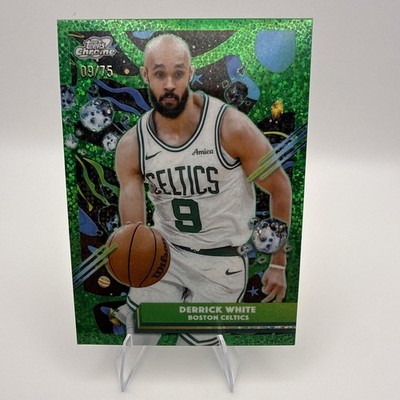Derrick White 2025-26 Topps Cosmic Chrome /75 Green Refractor#105   ColorMatch 