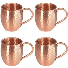 100% Copper Moscow Mule Mug 350ml Pure Copper Beer Milk Cup Bar Drinkware