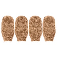 4 Pcs Jute Bath Gloves Miss Scrubbing Mitt Exfoliating for Shower