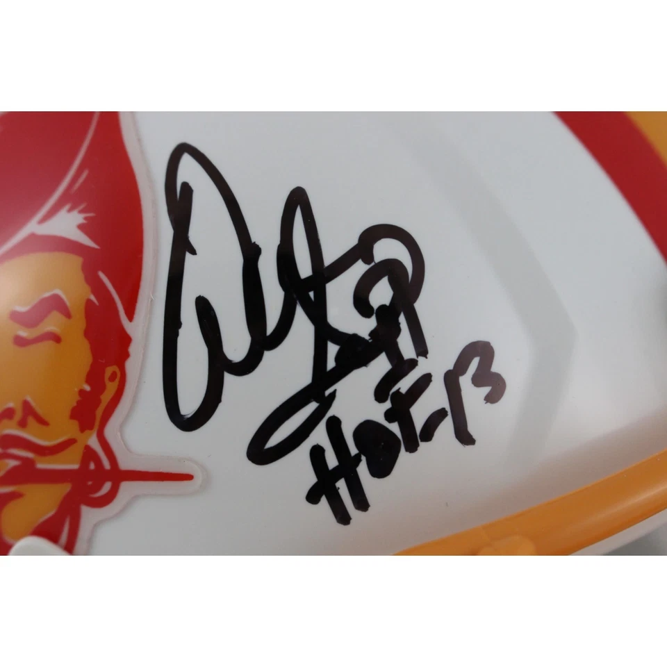 Warren Sapp Autographed/Signed Tampa Bay Buccaneers TB Mini Helmet Beckett 50198 - Image 2 of 4