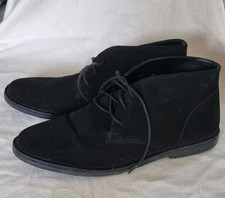 Asos Design Mens  Black Suede Desert Boot - UK Size 13