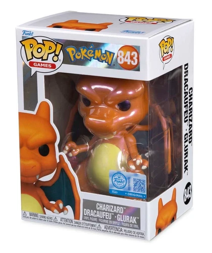 POKEMON CENTER - Charizard Pearlescent Funko Pop Vinyl Figure #843 Special Edi