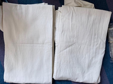 (2) West Elm Linen Cotton Blend Curtain Panels 54x84 Rod Pocket Light Filtering
