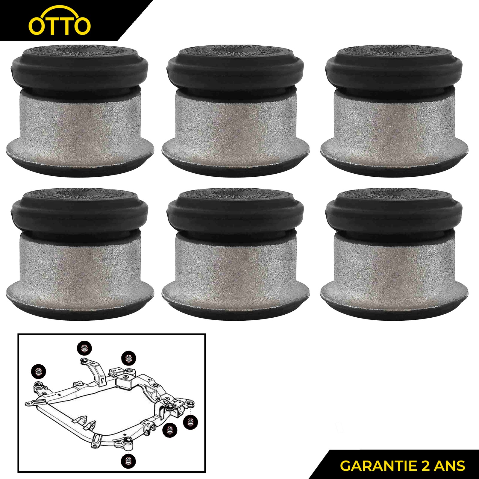 Coussin de berceau moteur Opel Astra et Zafira pour reparation train avant de voiture