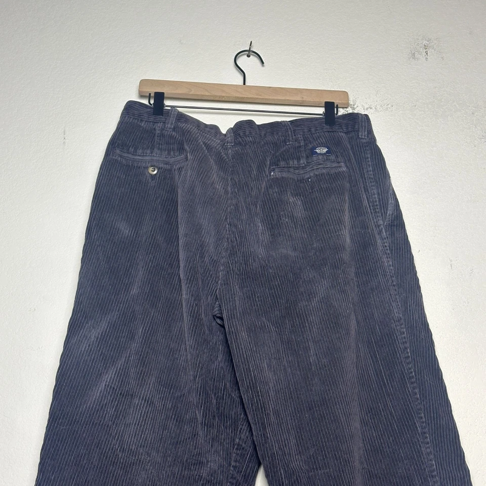 Calça social Dockers Slack masculina 36x34 veludo cinza preparação mínima reta algemada - Imagem 4 de 4