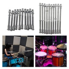 10 Pieces Drum Tension Rods Hardware Drum Screws Tom Lug Screws for Snare Drum