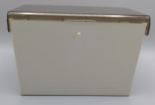 VTG 5.25" Floppy Disk Data Case 80's Smoky Lucite Plastic Storage Caddy Dividers - Afbeelding 17 van 18