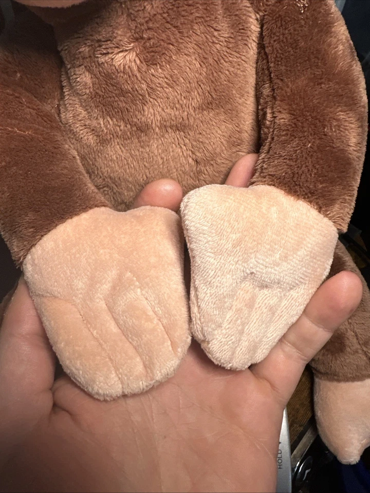 Vintage Applause Curious George with hard plastic eyes 16" Plush Toy - #8 - Image 2 of 4