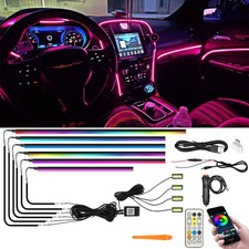 For Chrysler 300 Srt8 10 In 1 Acrylic Rgb Led Interior Atmosphere Strips Light