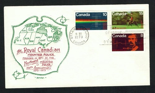 Canada #612-614, 1973 Candles set on Artopages cachet FDC, VF