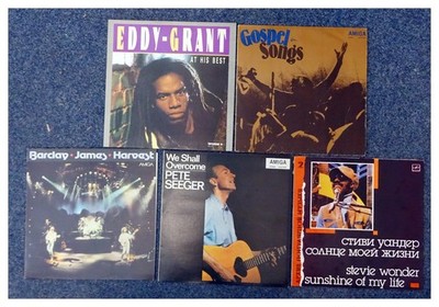 Schallplatten Konvolut Nr. 17 Pop & Gospel, 5x Vinyl-LP