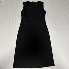 Quince Ultra-Stretch Ponte Sleeveless Dress Black Small NWT Business Wear