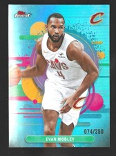 2025-26 Topps Finest Evan Mobley Uncommon Sky Blue Refractor 074/250 Cavaliers