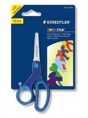 Staedtler Linkshänder Schere, 14 cm, Ergonomisch für präzises Schneiden