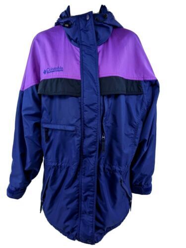 Columbia Women\'s Flash Forward Windbreaker Jacket purple navy size small |  eBay