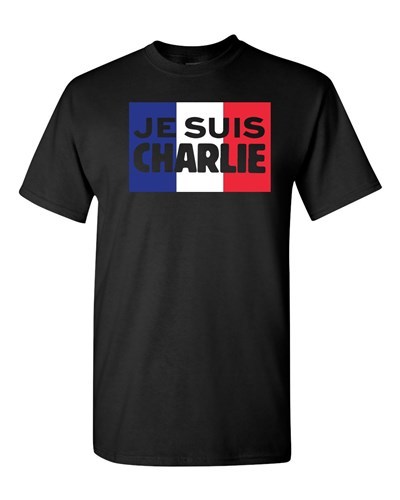 Je Suis Charlie Support France Flag Protest Paris Novelty Adult DT T-Shirt Tee - Imagen 3 de 8