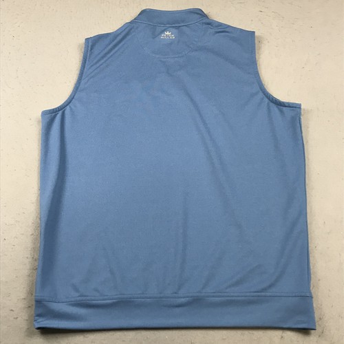 Bandon Dunes Golf Vest Mens Large Blue Peter Millar Crown Sport 1/4 Zip Pullover - Imagen 6 de 10