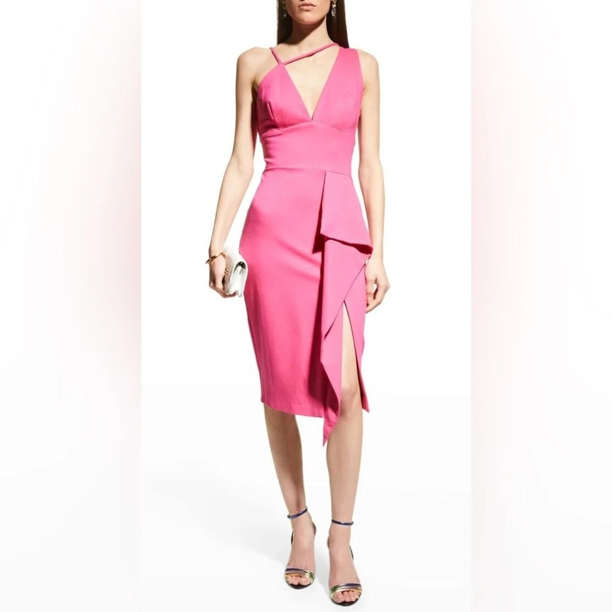 lavish alice halter neck midi dress LAVISH ALICE HALTERNECK LAPEL MIDI DRESS
