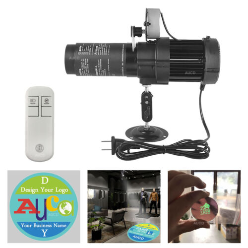 Custom Gobo & Remote Spin LED Logo AD Lichter Show Projektor Werbung Beleuchtung - Bild 1 von 17