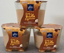 3 Glade Cozy Vanilla Cappuccino 3 WICK Candle 6.8 oz Limited Edition - Brand New