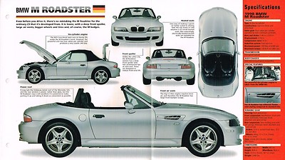 1997/1998 BMW M (Z3) ROADSTER SPEC SHEET/Brochure | eBay