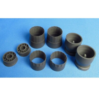 Su-34 Jet Nozzles Detailing set (Resin) 1:48 (for Kitty Hawk Model Kit Aircraft)