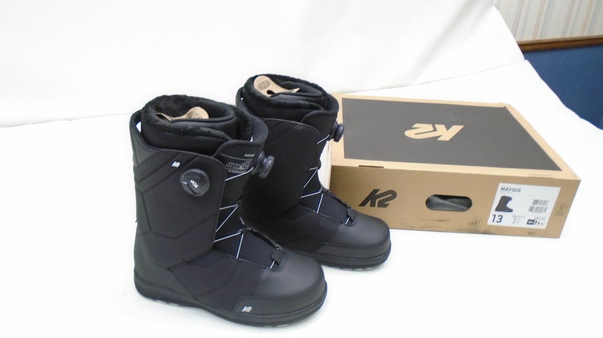 K2 MAYSIS SNOWBOARD BOOTS (2024) MENS SIZE 13 BLACK 886745980018