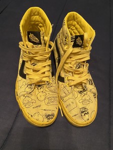 vans sk8 hi peanuts yellow