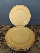 Set Of 6 Toscano Yellow by Noble Excellence SALAD PLATE 8 3/8" Two Chipped 