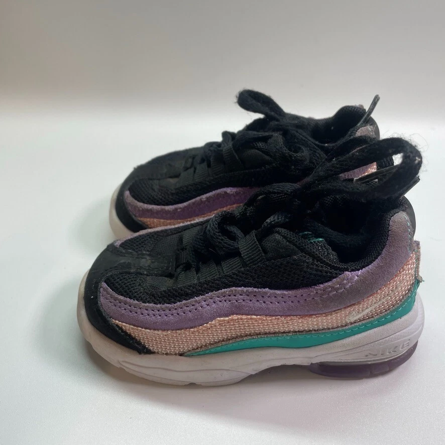 Nike Air Max 95 TD 'Have A Nike Day' niños pequeños talla 6C Hyper Jade negro CI5648-001 Foto 3 de 4