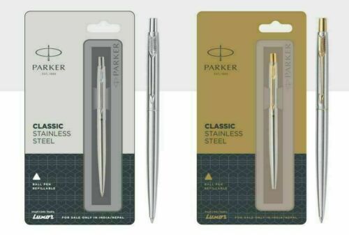 Parker, классическая нержавеющая сталь шариковая ручка с граф и Gt отделка бесплатная доставка | eBay