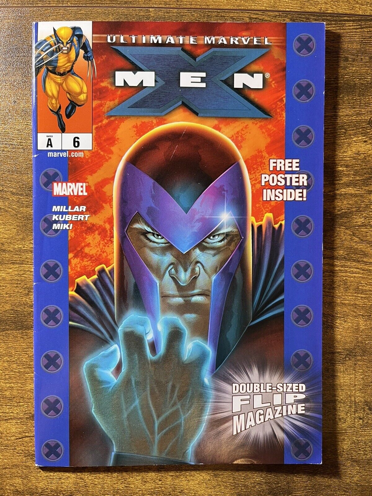 ULTIMATE MARVEL DOUBLE-SIZED MAGAZINE FLIP BOOK 6 RARE NEWSSTAND X-MEN FF 2005