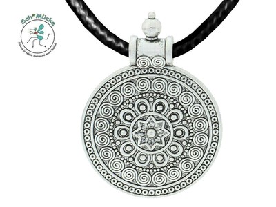 Kabbalah Amulett Davidstern Anhänger Glücksbringer, Silber