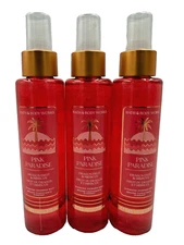 Bath & Body Works LOT of 3 Pink Paradise Diamond Shimmer Mist Spray 4.9 oz