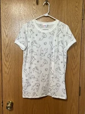 NWT LuLaRoe Size Small Liv Multiple Dogs Paw Prints 🐾New W Tags Multicolor