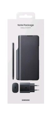 Samsung Note Package Flip Cover Galaxy Z Fold3: Pen Hülle USB-C 25W Ladeadapter 
