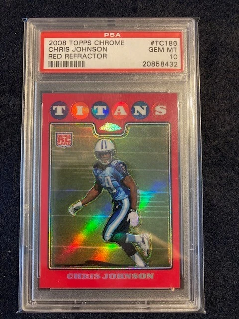 Chris Johnson Topps Chrome #TC186 Red Refractor