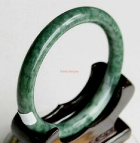 Bracciale 59-60mm 20pz Verde Myanmar 100% Naturale Giada Guizhou Certificato - Foto 6 di 6