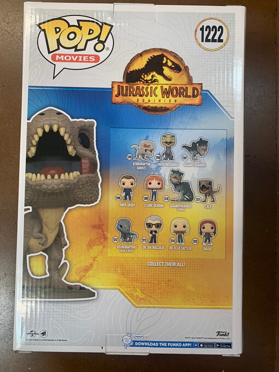 Jurassic World Dominion T-rex JUMBO Funko Pop 1222 10 in