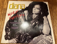 DIANA ROSS WORKIN' OVERTIME GOLD STAMPED PROMO VINYL RECORD LP NM/VG