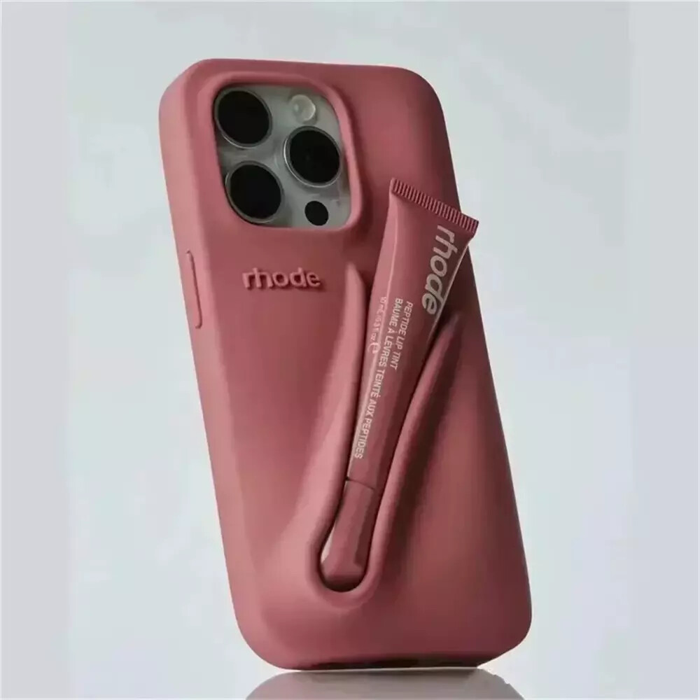 【noa】rhode iPhoneケース lipcaseunscented Rhode fall lip case+ Lip Tint iPhone 15Pro/15Pro Max/16 Pro