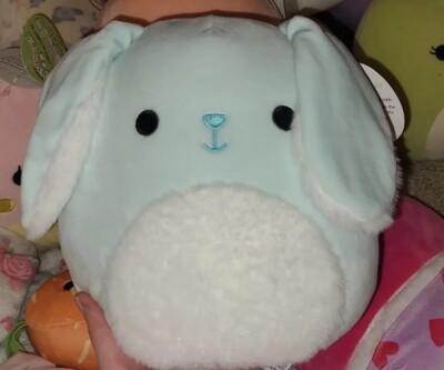 Buttons the Blue Bunny 8'' Squishmallow Easter 2020 Series Fuzzy Ears/Belly