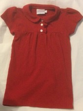 Little English Sz 4 Dress Red, Short Sleeves, 100 Cotton, Holidays  Year Round