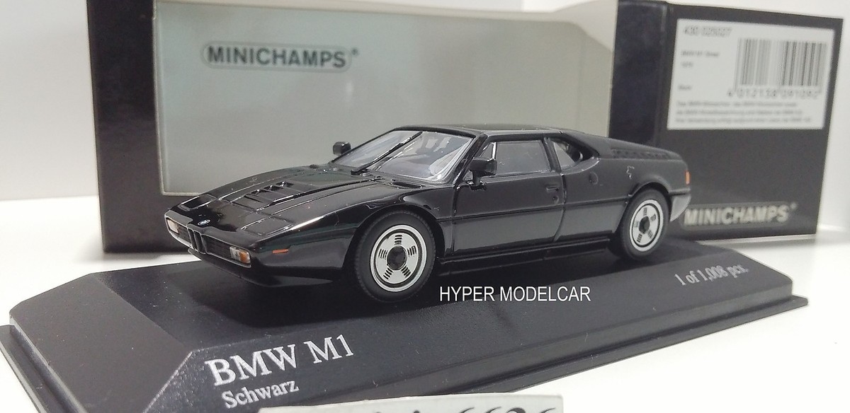 世界的に有名な Bmw 1/43 Minichamps M1 eBay | 430025027 Art. Black 1978 Street 乗用車