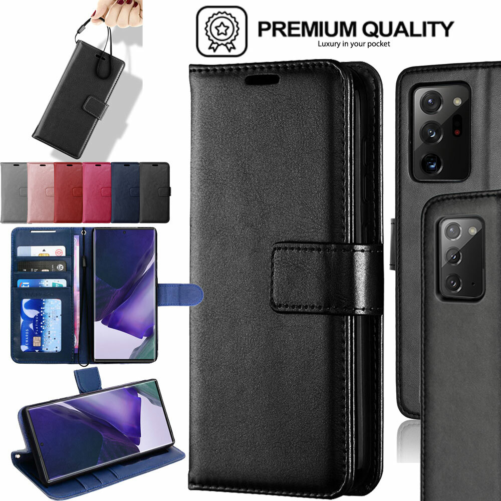 for Samsung Note 20, Note 20 Ultra 5G Premium Flip Leather Wallet Stand Case