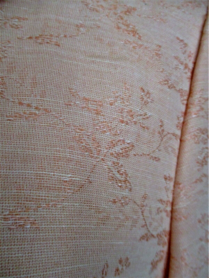 Vintage Oscar De La Renta Suit Size 8 Women Peach Damask Linen Blend - Image 4 of 4